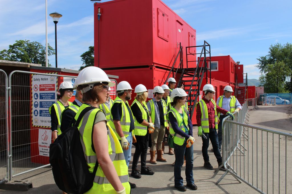 Fit for the Future Members start the tour at the Engine Shed site