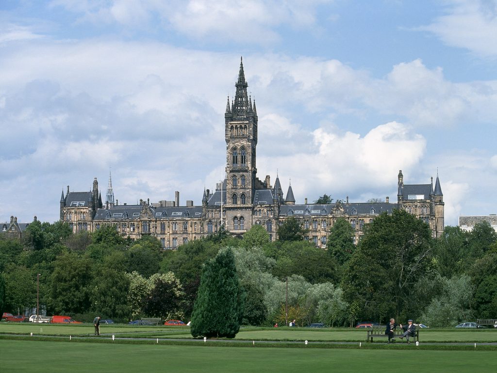 The Gilbert Scott designed Main Building, University of Glasgow.