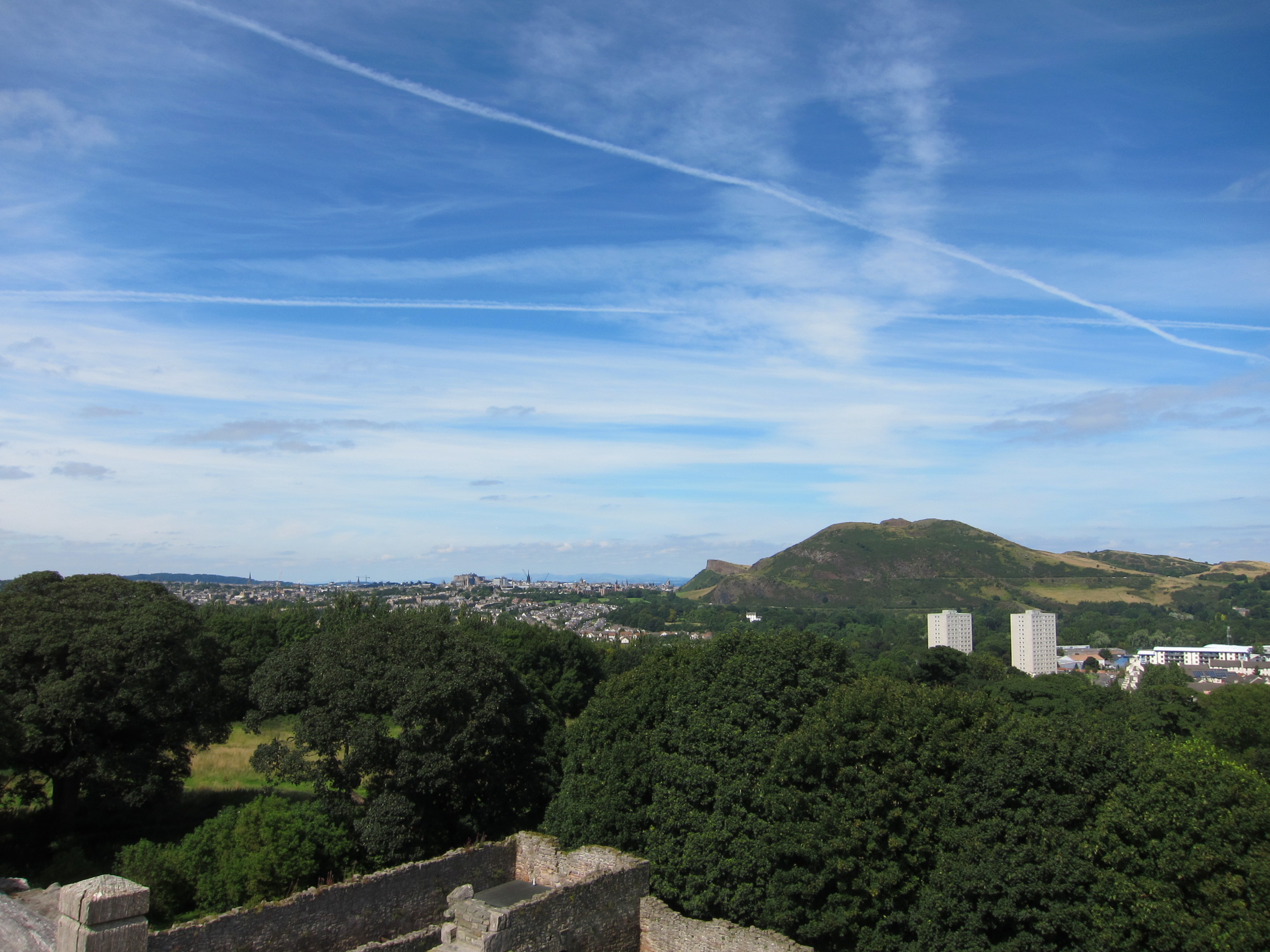 View from Craigmillar Castle