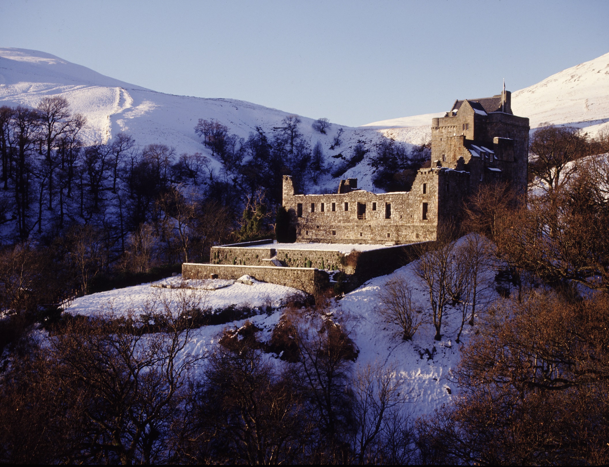 Castle Campbell in winter