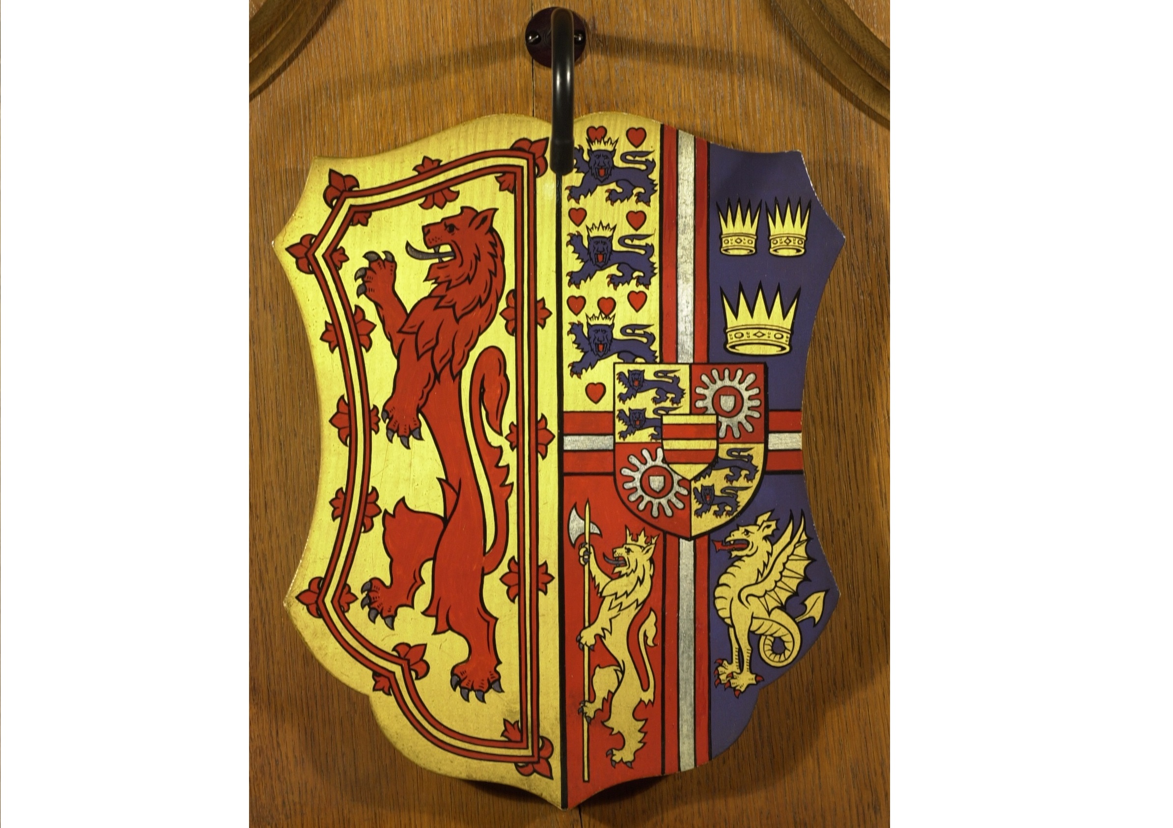 Crown crest of King James III at Edinburgh Castle
