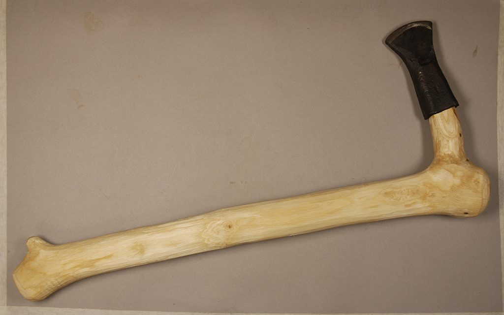 A replica of one of the axes used at Black Loch