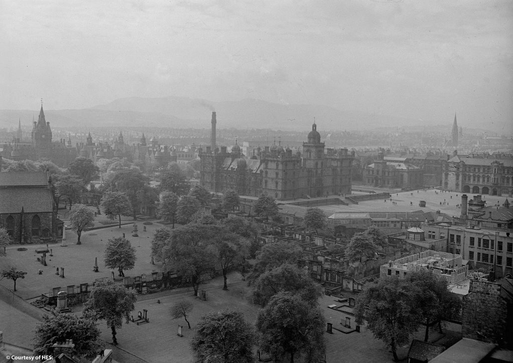 View of George Heriot's school in Edinburgh as it was in 1939