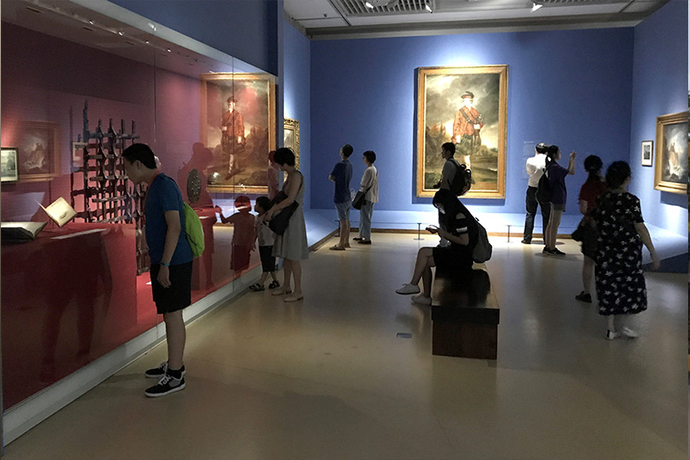 View of the exhibition space in Nanjing Museum