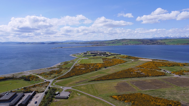 Aerial view of Fort George