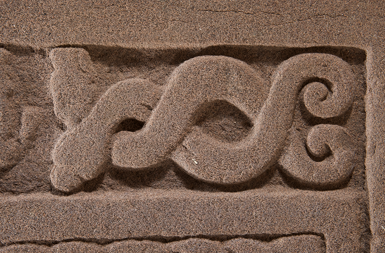 carving from St Vigeans showing a Pictish sea creature