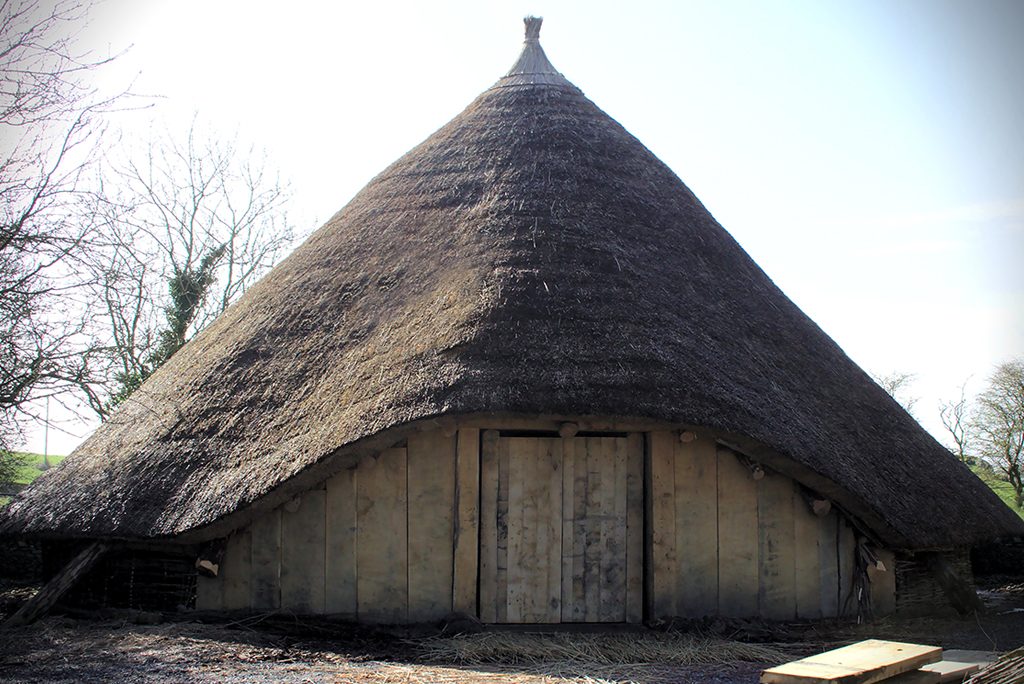 replica of the roundhouse at Whithorn