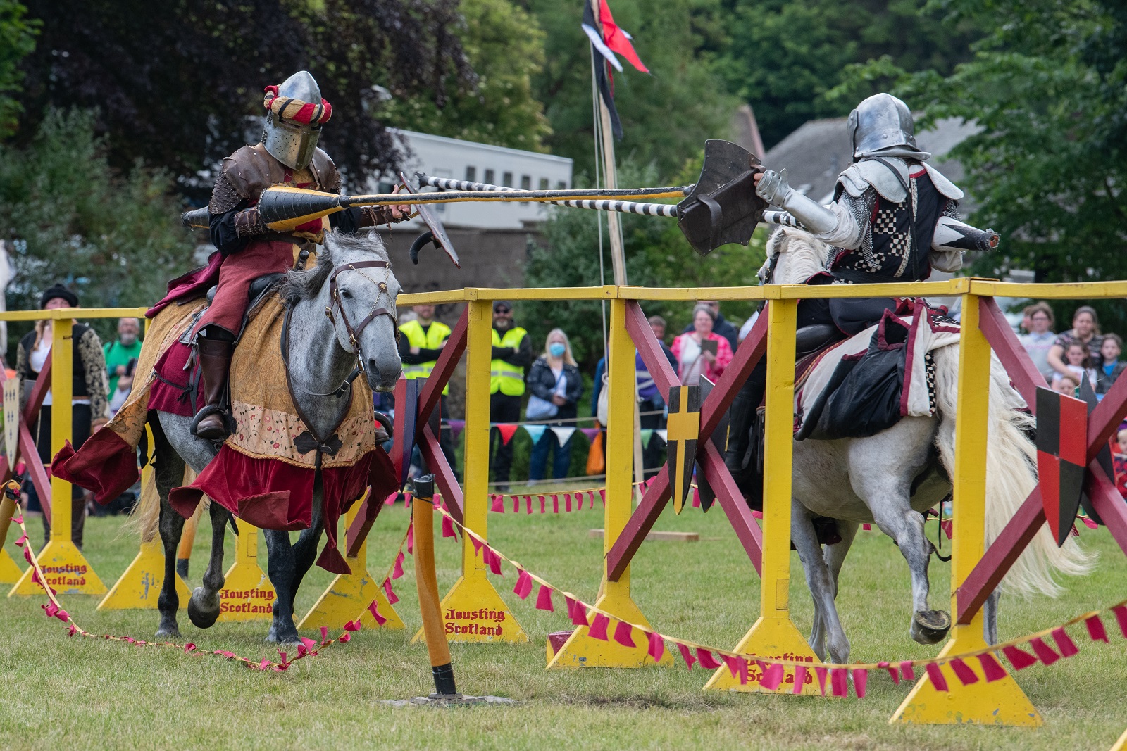 medieval jousting horse