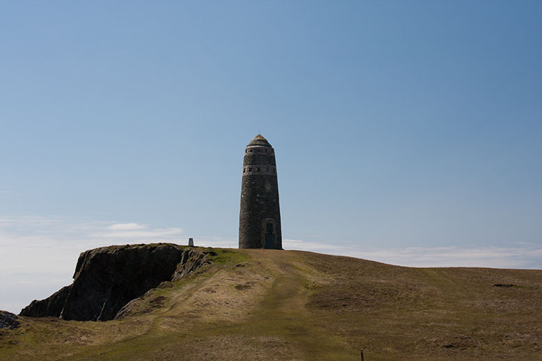 The American Monument in its prominent hilltop position 