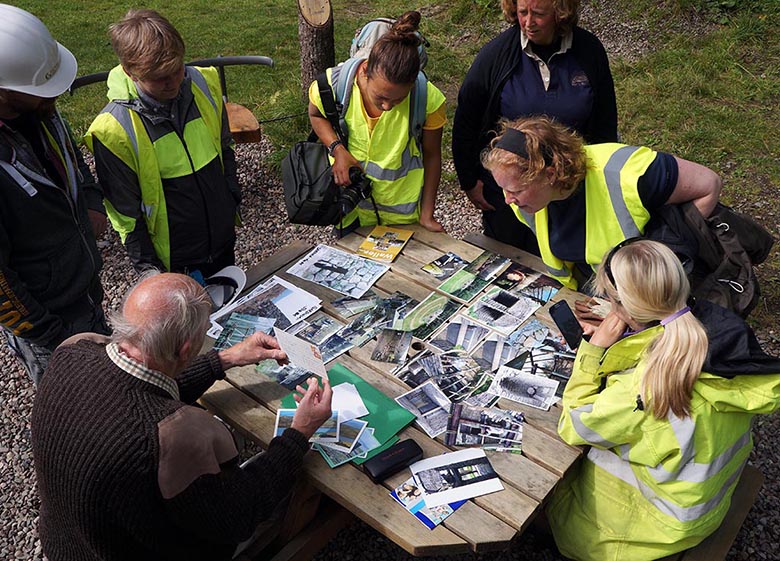 A photo showing young people involved in an archaeology workshop