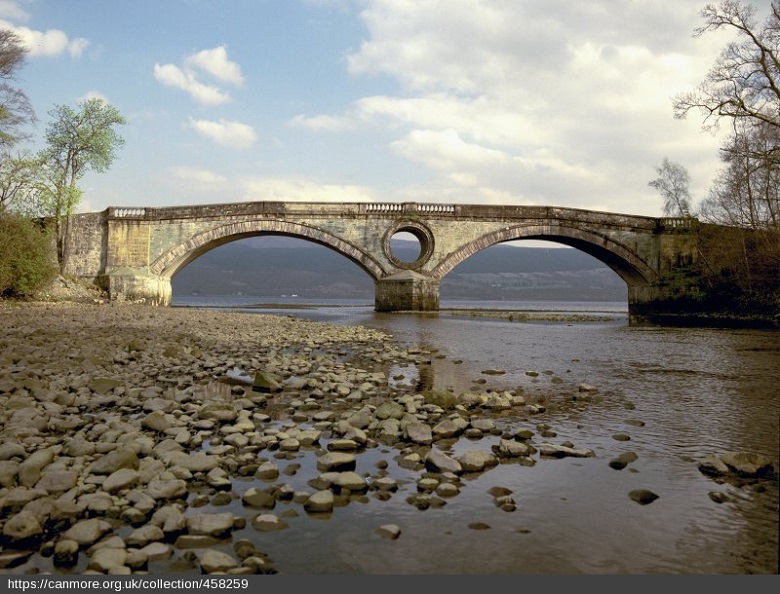 The stone bridge on a sunny day