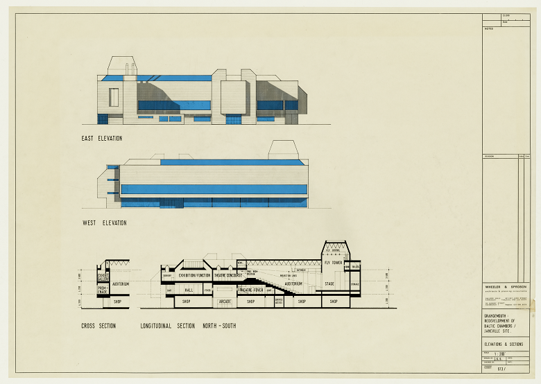 Archive copy of a design for a theatre 