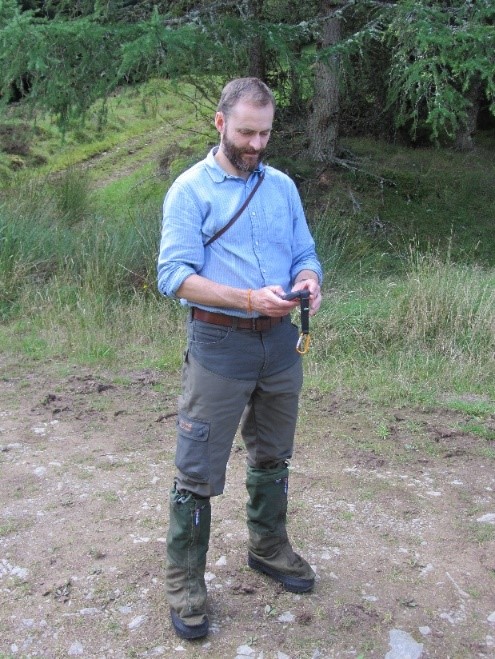 A field officer at work 