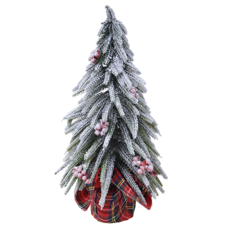 snowy pine tree decoration