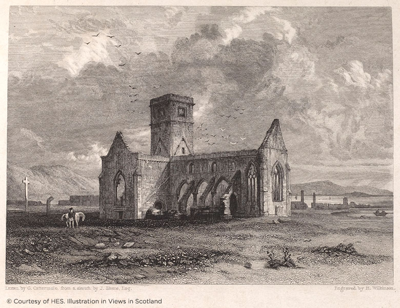 Engraving of Iona Abbey