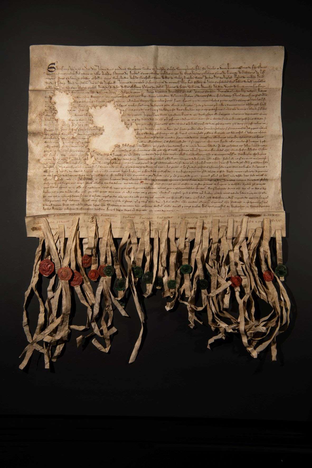 Photo of the Declaration of Arbroath replica