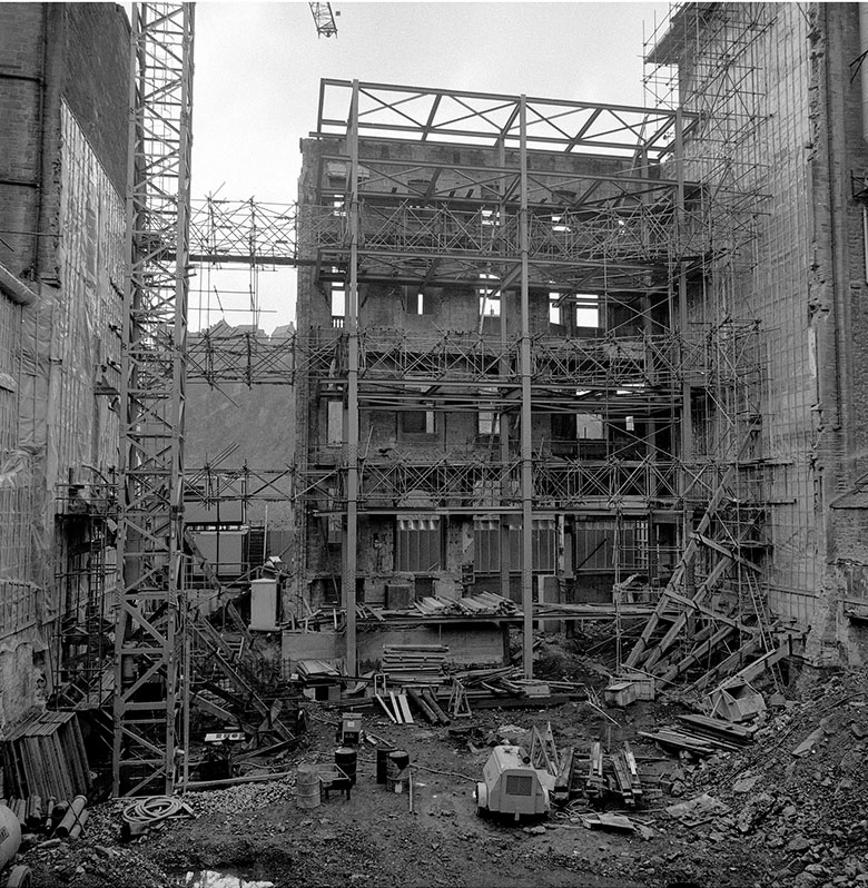 archive image of a construction site