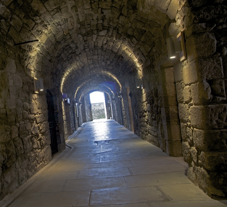 The vaults under James V’s Palace were probably where the prisoners were held.