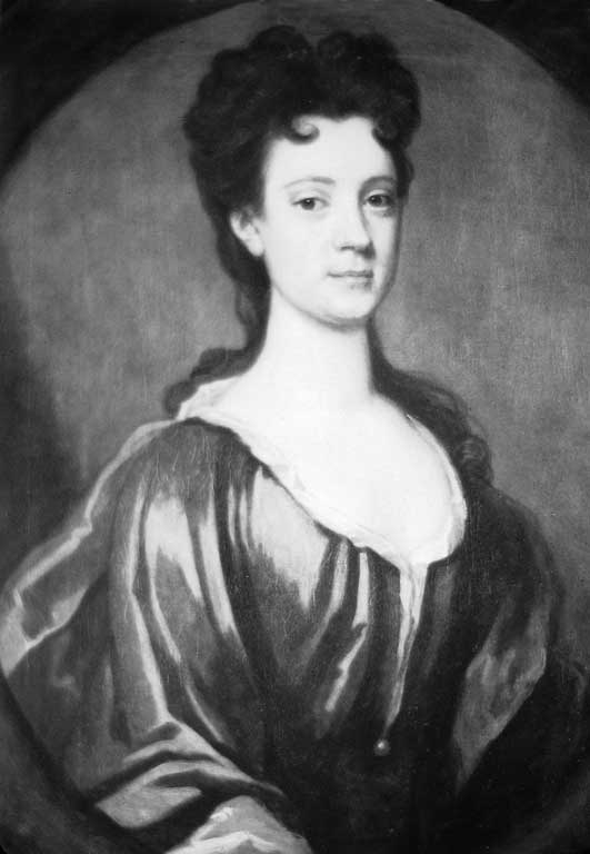 A black and white image of a portrait of Lady Grange
