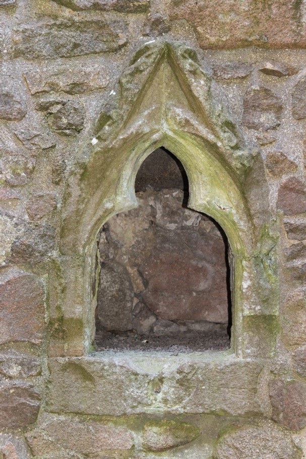 Detail interior view of Orchardton Tower.