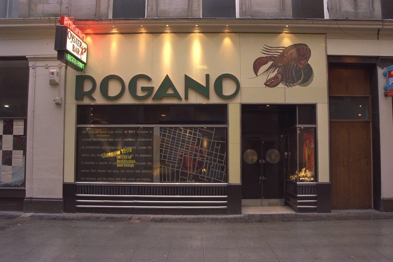 Archive image of the exterior of Rogano.
