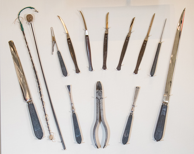 a selection of surgical instruments