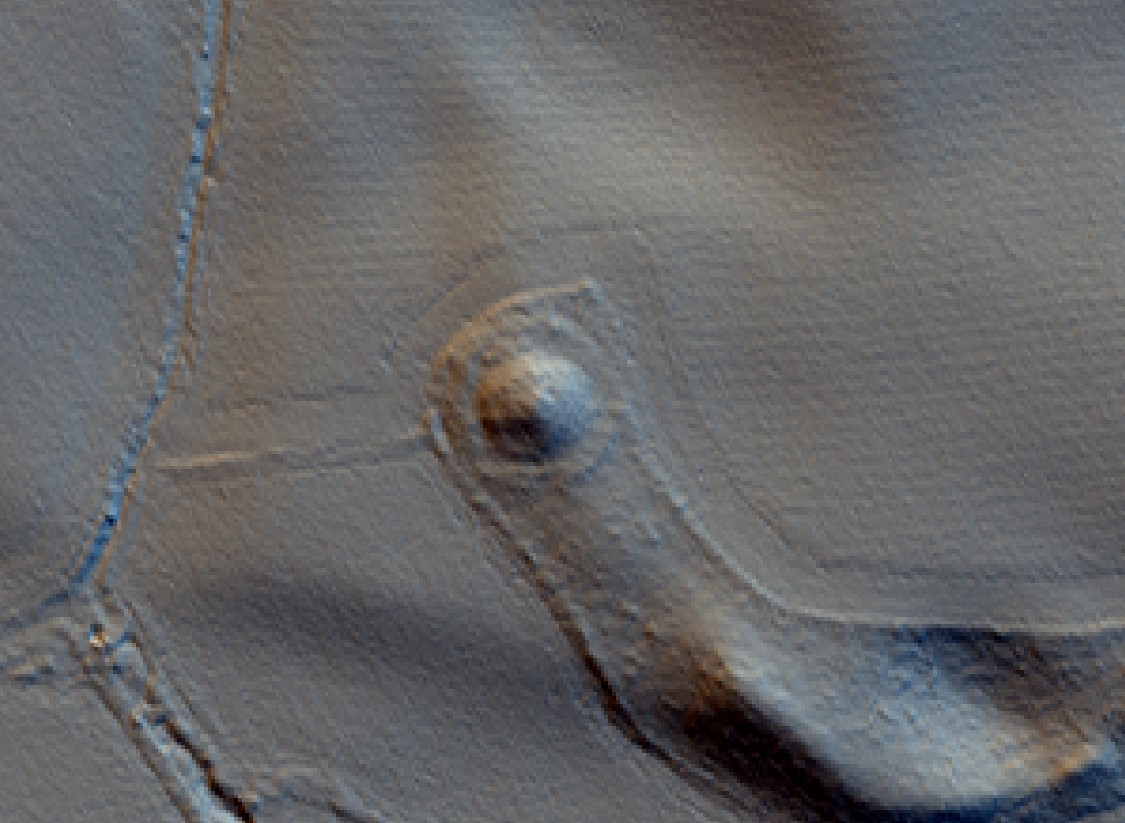 Lidar image of a barrow.