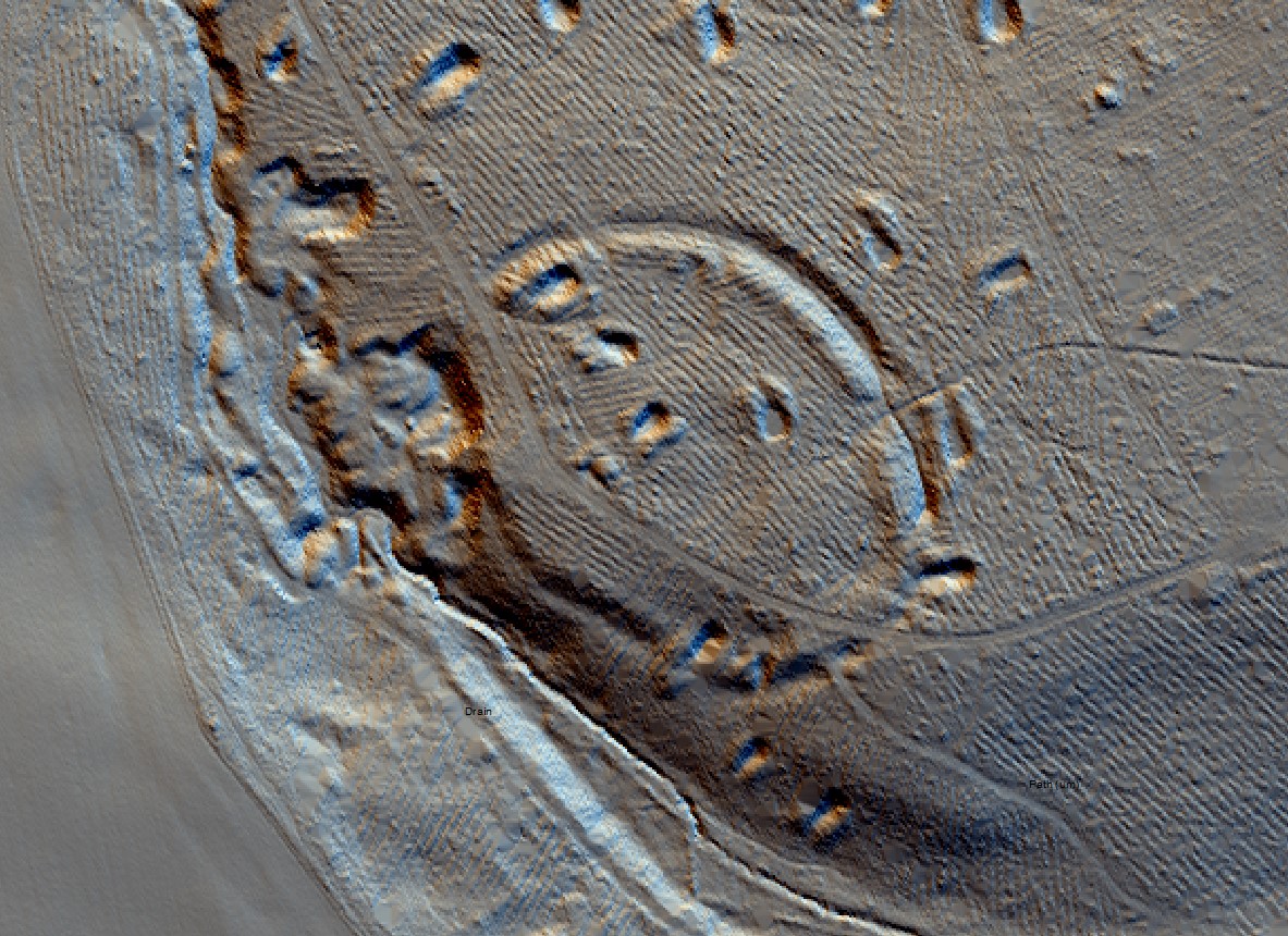 Lidar image of a settlement.